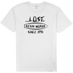 LOST CLOTHING RESIN WORKS TEE (10500588) -Boldman Clothing Shop 10500588 M WHT 42001.1632947297