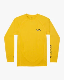 RVCA LONGSLEEVE RASHGUARD(EX) -Boldman Clothing Shop avywr00119 rvca2Cf gol frt1 99527.1694016206