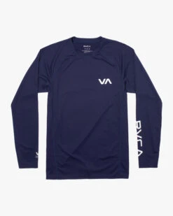 RVCA LONGSLEEVE RASHGUARD(EX) -Boldman Clothing Shop avywr00119 rvca2Cf nvy frt1 44584.1694016206