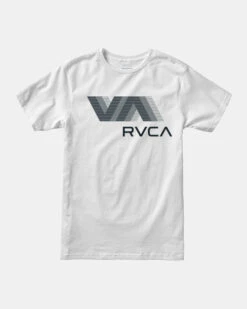 RVCA VA RVCA BLUR SHORT SLEEVE(EX) -Boldman Clothing Shop avyzt01370 rvca2Cf wht frt1 26528.1694016389