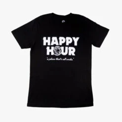 DUVIN HAPPY HOUR TEE (DMT17005BLK)