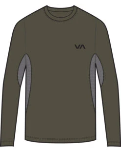 RVCA SPORT VENT LONG SLEEVE TEE(EX) -Boldman Clothing Shop v9011rsv rvca2Cf olv frt1 44070.1694015860