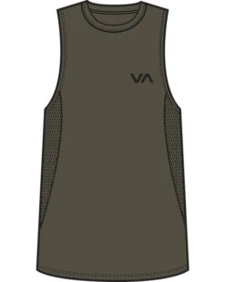 RVCA SPORT VENT TEE (EX) -Boldman Clothing Shop v9031rst rvca2Cf olv frt1 00401.1695245808