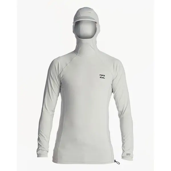 Boldman Clothing Shop -Boldman Clothing Shop Billabong Strike Mission Hooded Long Sleeve Rashguard Grey result